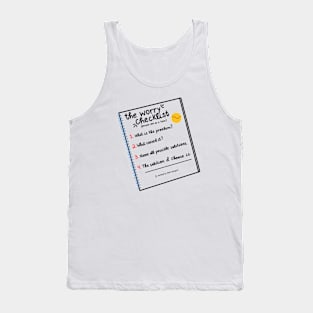 The Worry Checklist Tank Top